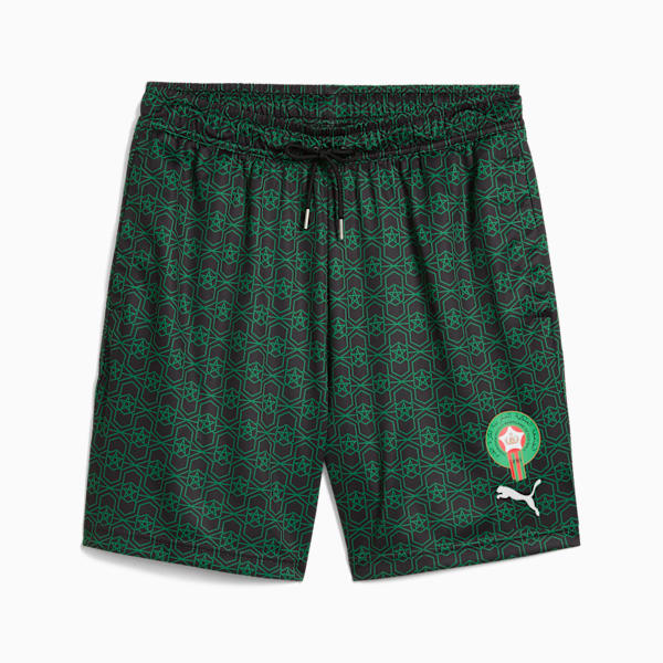 Morocco All-Over Print 6" Shorts Unisex, PUMA Black-Archive Green, extralarge-GBR